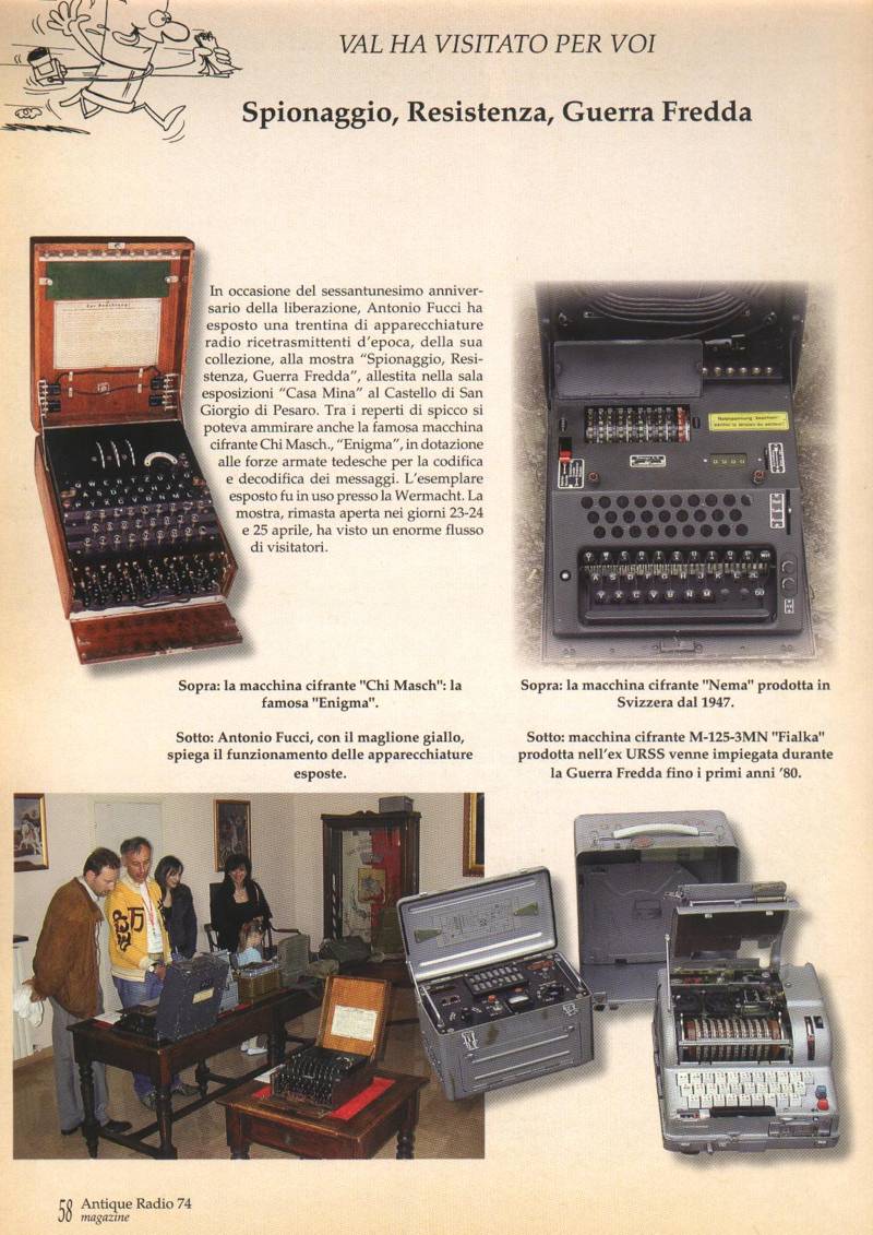 Comune di San Giorgio di Pesaro - Spionaggio, Resistenza, Guerra Fredda - Esposizione di apparecchiature e tecnologie d'epoca