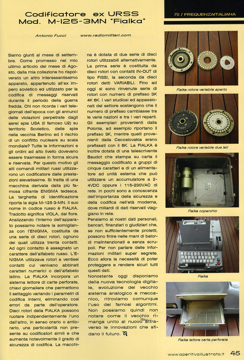 Codificatore ex URSS Mod. M-125-3MN FIALKA