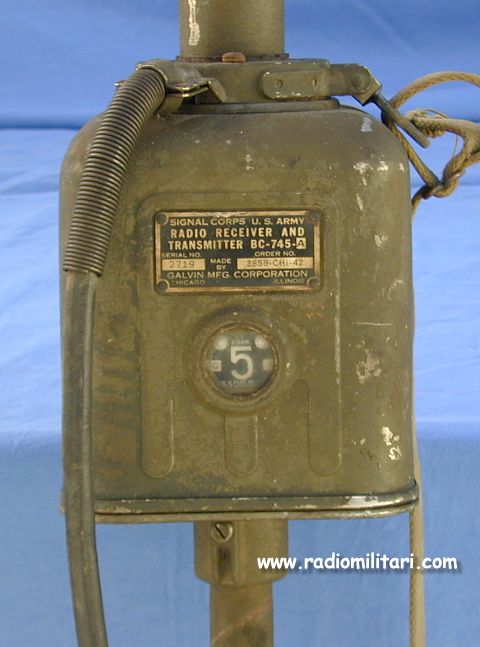 RADIO SET SCR-511 BC-745 " Pogo Stick "