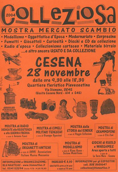 CESENA - 2004 - Mostra di radio dello spionaggio, controspionaggio, resistenza e guerra fredda